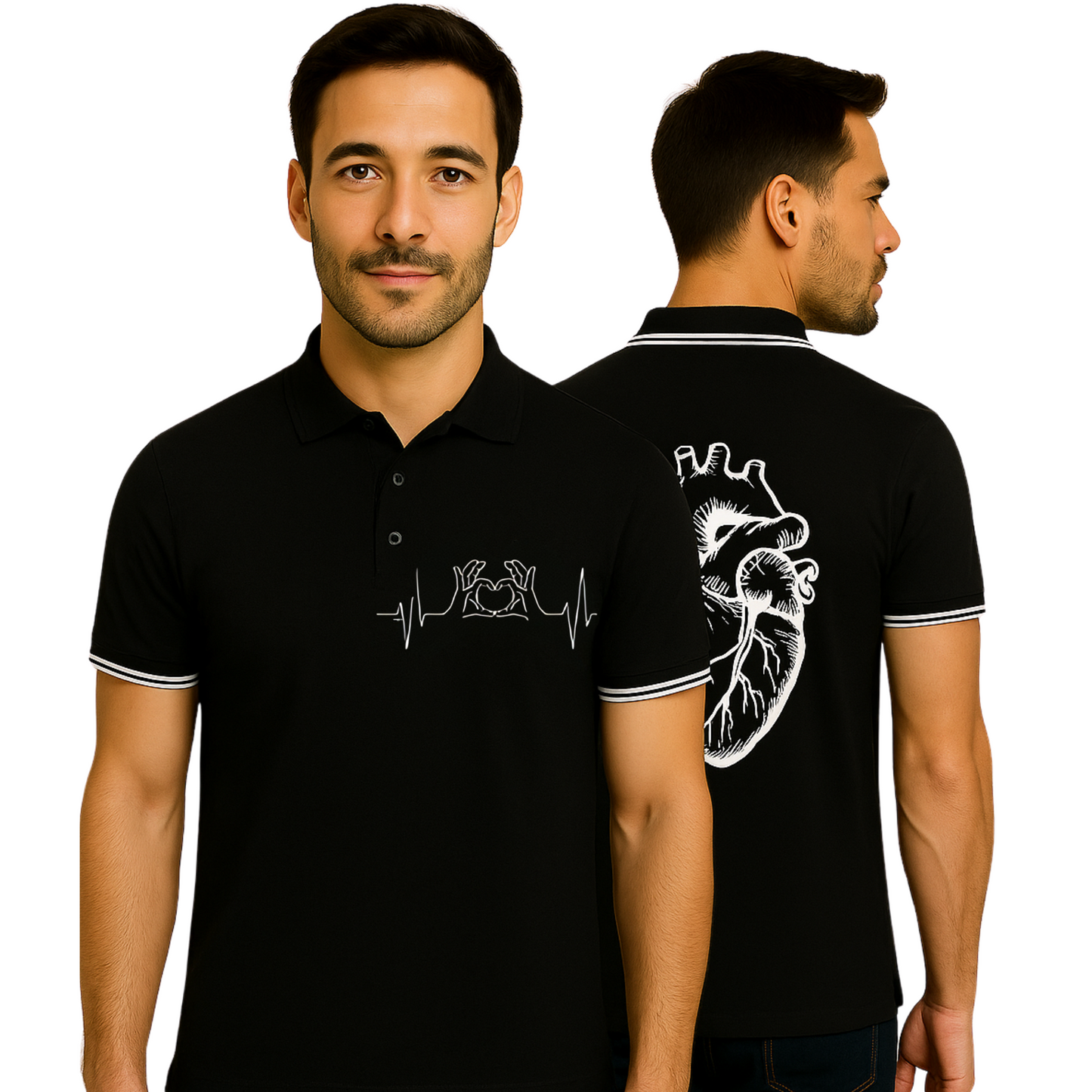 Polo PulseWear Noir – L’Essence du Style Urbain